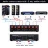 LYNEPAUAIO 2 in 2 Out Speaker Selector Switch Audio Signal Switcher Power Audio Receiver Splitter Box