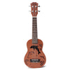 Zebra 21" Soprano Ukulele Sapele 15 Frets Musical Instrument Dolphin