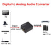 Digital to Analog Audio Converter Optical Coaxial Amplifier 2 X RCA Output
