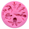Food Grade Silicone Cake Mold DIY Chocalate Cookies Ice Tray Baking Tool Special Angel Shape