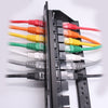19In 1U 24 Port Straight-Through CAT6A Patch Panel RJ45 Network Cable Adapter Jack Ethernet Distribution Frame