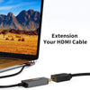 HDMI to DVI Extension Cable 0.5Ft Short , Bi-Directional 4K HDMI Female to DVI-I(24+1) Male Adapter, 1080P DVI-D to HDMI Conveter, for PC,TV Box, PS5, Blue-Ray, Xbox,Switch