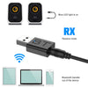 USB Bluetooth 5.0 Transmitter Receiver, 2-In-1 Wireless Bluetooth Audio Adapter for Home Stereo/Car/Laptop/Pc