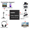 Bakeey HDMI Video Capture Card HD 4K 1080P 30fps Loop Out USB 2.0 Audio Video Recorder With Mic For Game Live Streaming Video Conference For Xbox PS5 For Nintendo Switch