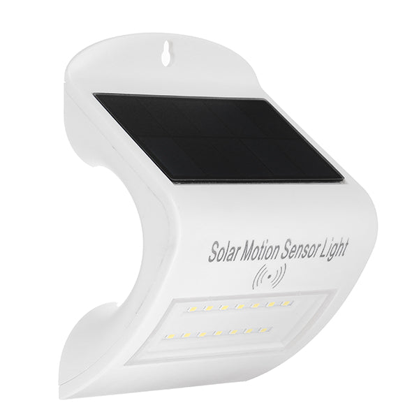 3W Solar Powered 14 LED Radar Motion Sensor Wall Light Waterproof Outdoor Garden Security Lamp