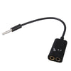 3.5mm Stereo Audio Male to Earphone Headset + Microphone Adapter PC Cell Phone