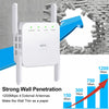 Wifi Extender- Wifi Range Extender up to 1200Mbps, Wifi Signal Booster, 2.4 & 5Ghz Dual Band Wifi Repeater with Access Ethernet Port, 360° Full Coverage, Easy Set-Up.