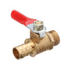 10mm Hose Barb to BSP Male Thread 1/2 3/8" 1/2" Brass Inline Ball Valve Pipe Hose Coupler Adapter"