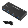 4 in 1 Out VGA Video Switch Box Adapter Switcher Selector for Laptop Projector