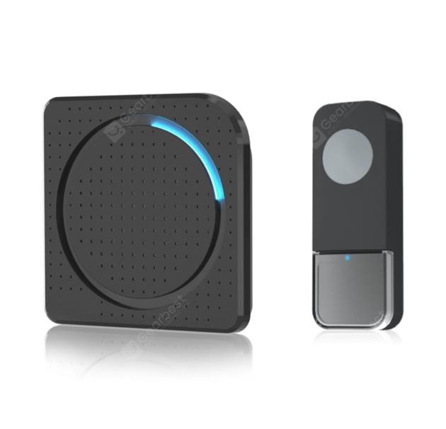 TopVista E602 Wireless Doorbell door chime waterproof 300m Remote Control Smart home - Black