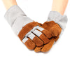 Welding Welders Work Soft Cowhide Leather Plus Gloves for Protecting Hand