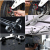 DANIU 6pcs a Set 6mm-12mm Flexible Pivoting Head Ratchet Combination Spanner Wrench Garage Metric Tool