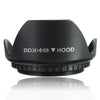 58mm Petal Flower Lens Hood For Canon 700D 100D 650D 600D 550D 1200D 1100D Black