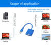 USB 3.0 to VGA Multi-Display Adapter Cable Converter External Video Graphic Card for PC Laptop Projectors TV Converter
