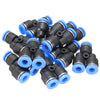 10pcs Y Union Connectors 1/4 Pneumatic Push Connector Fitting For Air Hose Tube