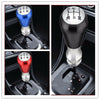 5 Speed Manual Gear Shift Knob Aluminum Alloy Black/Blue/Red with Adapter For Peugeot 405 307 206