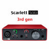 Focusrite Scarlett Solo Sound Card (3rd gen) USB Audio Interface 24-Bit / 192KHZ Sound Card Ad-Converter for microphone Recording