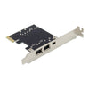 Pcie 4 Ports 1394A Firewire Expansion Card, PCI for Express (1X) to External IEEE 1394 Adapter Controller (3 X 6P + 1 X