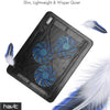 Laptop Cooling Pad - Laptop Cooler - HV-F2056 - 15.6"-17", Portable USB Powered (3 Fans) - Blue LED