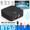 5.0 Bluetooth Audio Receiver Adapter NFC Wireless Bluetooth Extender 3.5Mm AUX or RCA Input Speaker,Amplifier Car Audio,Headphone,Home Stereo Theater System,Stereo Audio Component Receivers