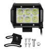 4Inch 6000K 1800LM 18W Car LED Work Light Bar Flood Spot Combo Lamp for Offroad SUV