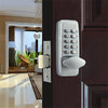 Mechanical Password Door Lock Full Set Keyless Knob Keypad Digital Code Combination Lock Kit Silver
