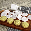 50g 12Pcs Animal Stamps Round Pastry Moon Cake Mold Cookies Mooncake Mould DIY Baking Tool Decor