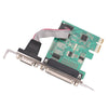 3X RS232 -232 Serial Port DB25 Printer Parallel Port to PCI-E PCI Card Adapter Converter WCH382L Chip