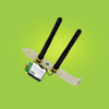 Dual Band 2.4/5Ghz Wifi PCI-E Network Card 450Mbps PC Desktop No Wire Adapter