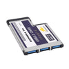 3 Port USB 3.0 Express Card 54Mm PCMCIA Express Card for Laptop NEW