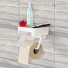 bathroom BX Sucker Wall Mounted Toilet Plastic Roll Paper Shelf Holder