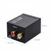 Digital to Analog Converter DAC Digital Optical to Analog L/R RCA Converter Toslink Optical to 3.5Mm Jack Audio Adapter