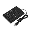 USB Numeric Keypad Wired Number Pad Keyboard External Numbers Keyboard Pad Portable Ultra Slim Mini Numpad for Laptop Desktop Computer PC, Notebook, Tax Number Calculate, Office Travel & Home - 19 Key