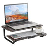 2 Tiers Monitor Stand Riser, Computer Monitor Riser Laptop Stand Desktop Organizer with Phone Holder for Home Office Computer, Desktop, Laptop, Printer