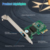 10/100/1000Mbps Gigabit Ethernet PCI Express Network Card, PCIE Network Adapter, Network Card, Ethernet Card for PC, Compatible with Winxp/Vista/Win7/Linux