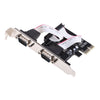 PCIE PCI-E to Dual Serial Port Card DB9 RS232 2-Port LPT Parallel Port for Laptop Computer