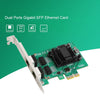 2-Port Gigabit Pcie Network Card 1000M Dual Ports PCI Ethernet Adapter with 82571EB LAN NIC Card for Windows