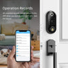 Smart Lock, Keyless Entry Deadbolt Door Lock,  Electronic Bluetooth with Biometric Fingerprint, Keys, IC Card, Touchscreen Keypad, Auto Lock, Remote Share, APP Control for Home Office Apartment