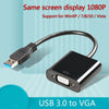 USB 3.0 to VGA Multi-Display Adapter Cable Converter External Video Graphic Card for PC Laptop Projectors TV Converter