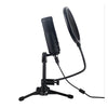 USB Condenser Microphone Tripod Bracket Game Voice Live Recording Real-time Monitoring Computer Mic Blowout Cover