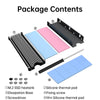 M.2 SSD 2280 Heatsink 2 Layer Thermal Pads for M2 Nvme CPU GPU PS5 Fast Cooling