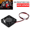 Hot End Cooling Fan 2 Pin Connector 24V 40mm 4010 3D Printer Accessories For Ender 3 5 Pro