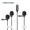 BOYA BY-M3 Lavalier Lapel Microphone Mini Mic Omnidirectional Single Head 6 Meters Cable for USB Type-C Devise Android Smartphone for iPad Pro,for Mac Computer
