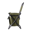 Camping Chair Built-in Cooler with Side Pocket Portable Anti-Slip Foldable Comfortable Steel Tube