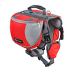 Dog Backpack Dog Saddle Bag Waterproof Nylon Black Red Blue