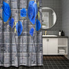 Fresh Flower Pattern PrintingBathroom Shower Curtain Leisure Toilet Four-Piece Design