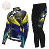 21Grams Men's Long Sleeve Cycling Jersey with Tights Winter Fleece Polyester