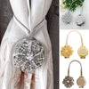 2 Pieces Crystal Flower Shape Magnet Curtain Buckle Magnetic Tiebacks For Curtains Window Curtain Clip Holder