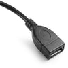 0.2M Sync 3.5mm Male Car AUX Audio Plug Jack to USB Female Cord Converter Cable