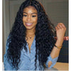 Synthetic Lace Front Wig Curly Layered Haircut Lace Front Wig Long Black